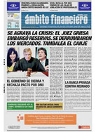Ambito Financiero Newspaper in Argentina