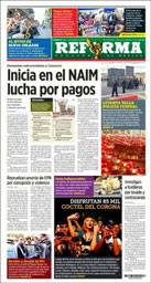 La Reforma Newspaper in Mexico